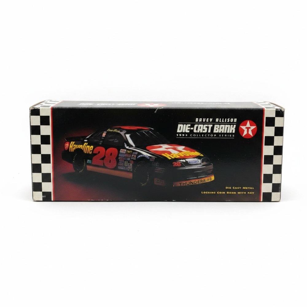 1993 Racing Champions Davey Allison #28 Texaco Havoline 1:24 Diecast Bank